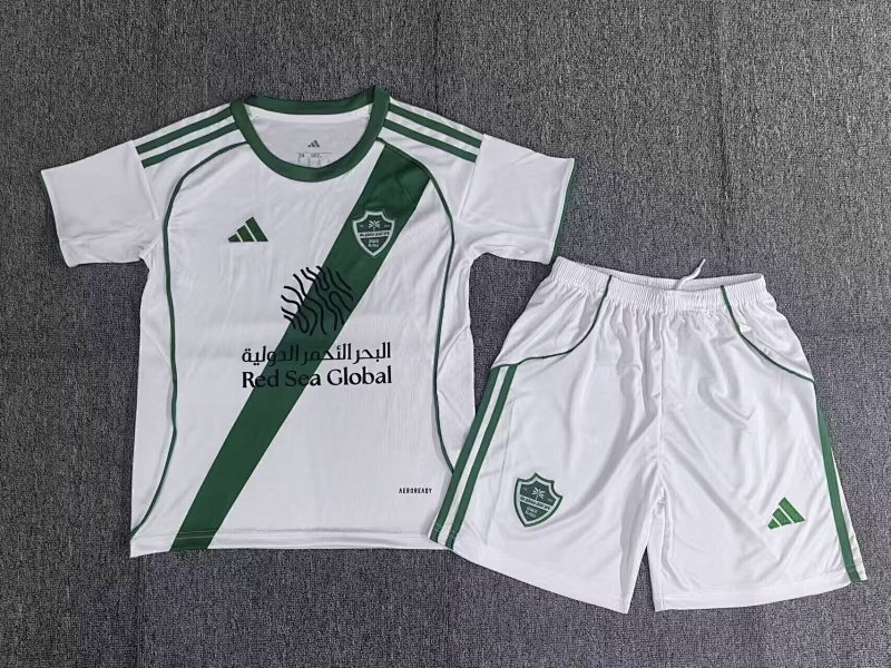 Niño_kids kit 25-26 Al Ahli Saudi home soccer jersey size 16-28